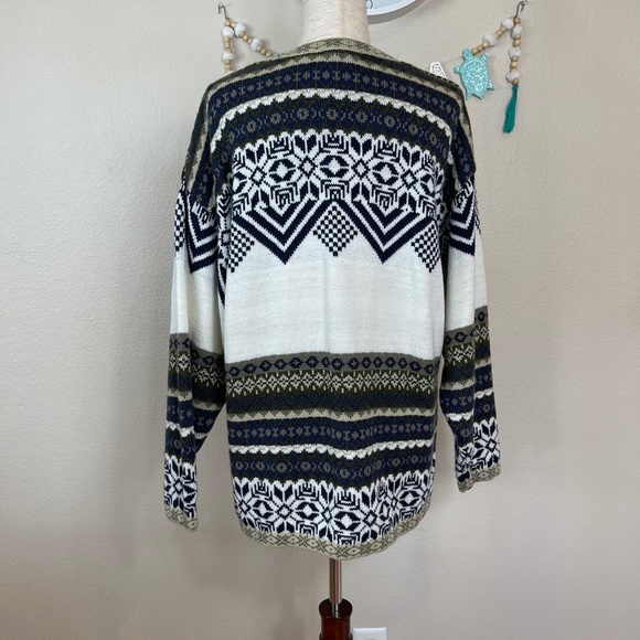 Vintage Cristina Fair Isle Floral Sweater - Picture 2 of 8